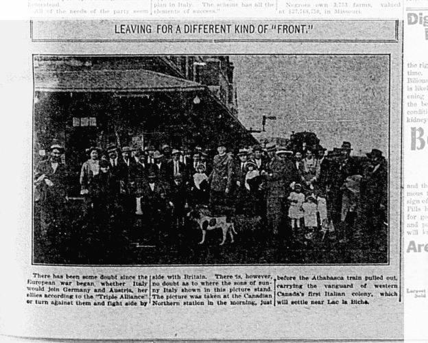 "Leaving For A Different Kind Of 'Front'", The Edmonton Capital, August 28, 1914