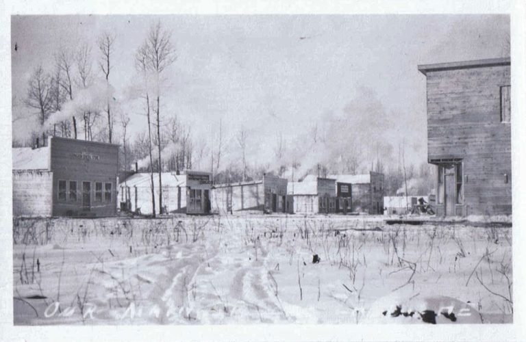 Image of Nanton Street, Lac La Biche, Winter 1915